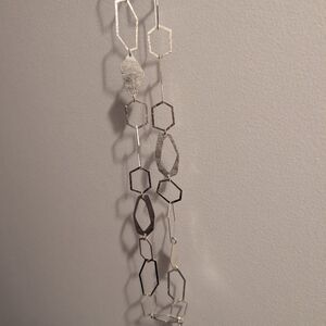 Silpada "Make Connections" N3225 sterling silver geometric link chain